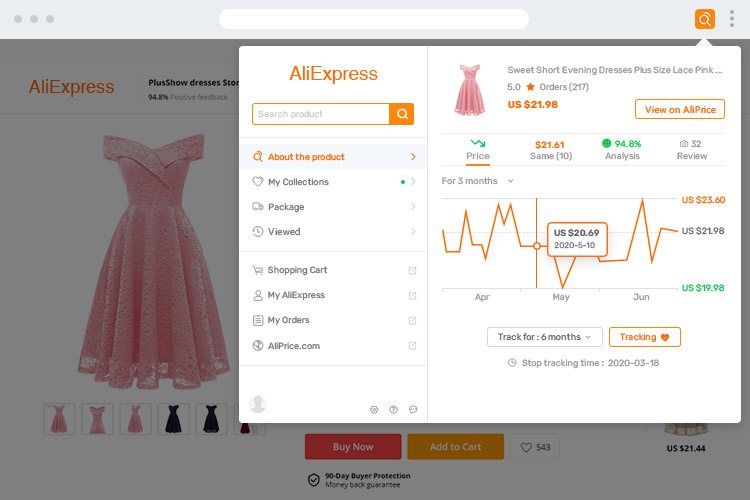 Price Tracker for AliExpress